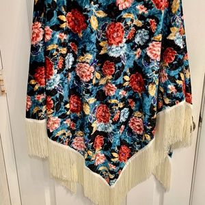Bohemian velvet shawl